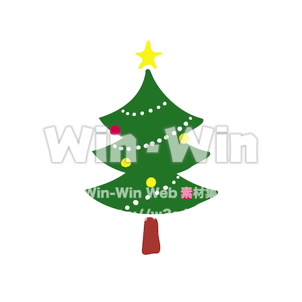 クリスマスツリーのCG・イラスト素材 W-029300