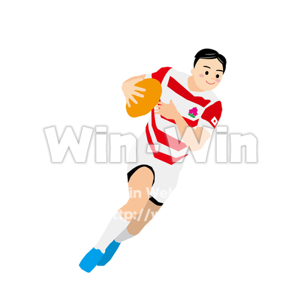 オリンピック競技_ラグビーのCG・イラスト素材 W-029743