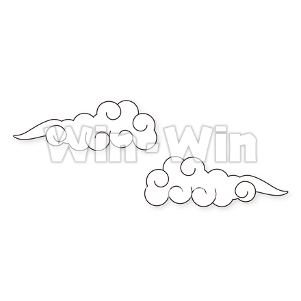 中華雲のCG・イラスト素材 W-030178