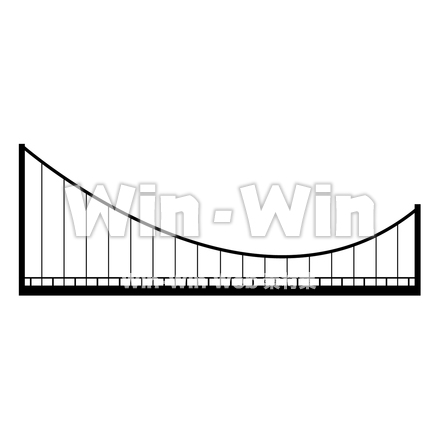 三島スカイウォークのシルエット素材 W-030433