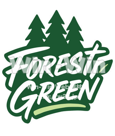 Tシャツ用デザイン(ForestGreen)のCG・イラスト素材 W-030842