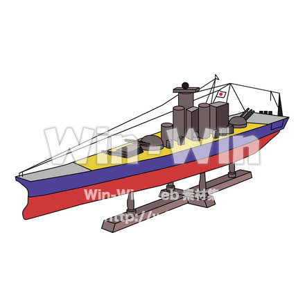 船舶模型のCG・イラスト素材 W-000434