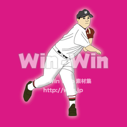 野球のCG・イラスト素材 W-000545