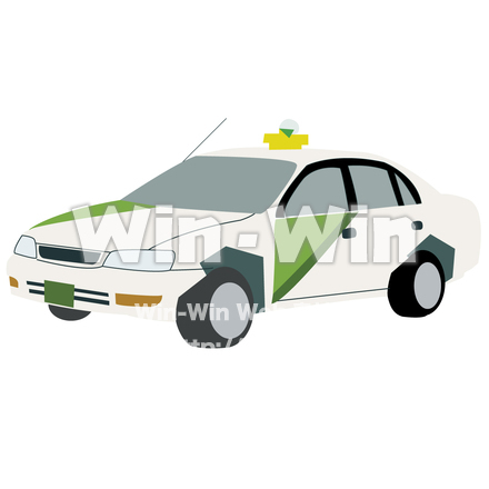 タクシーのCG・イラスト素材 W-005698