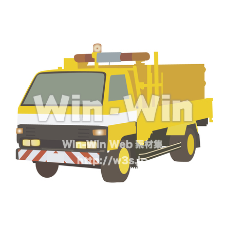 緊急道路作業車のCG・イラスト素材 W-005710