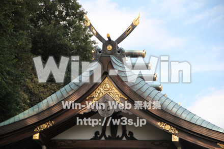 琴平神社_屋根造りの写真素材 W-004782