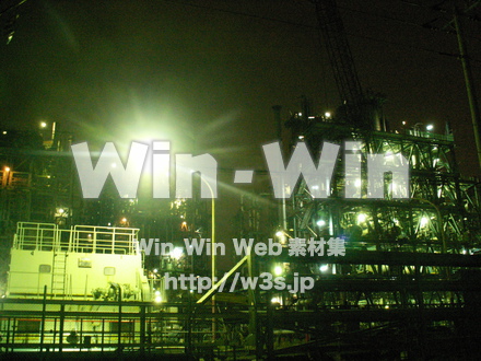 川崎工場夜景の写真素材 W-007525