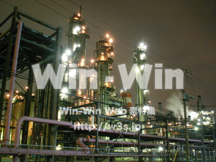 川崎工場夜景の写真素材 W-007530