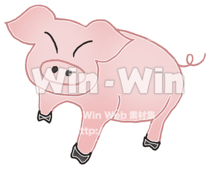 豚のCG・イラスト素材 W-006634