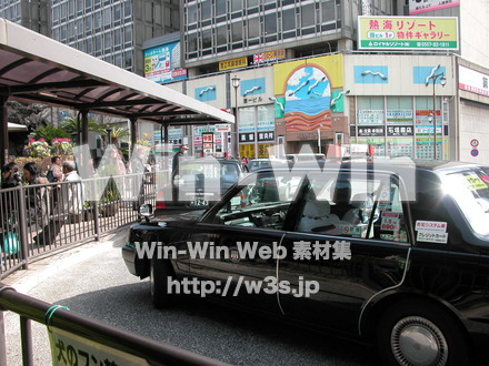 タクシー乗場の写真素材 W-009378
