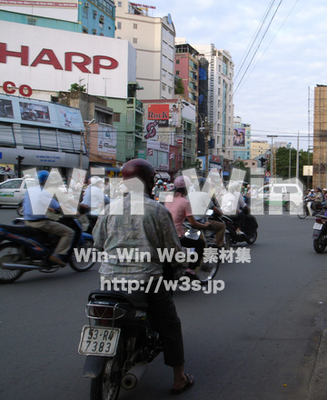 カンボジアの交通の写真素材 W-009052