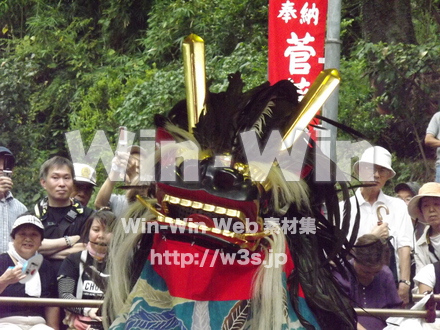 菅の獅子舞の写真素材 W-013267
