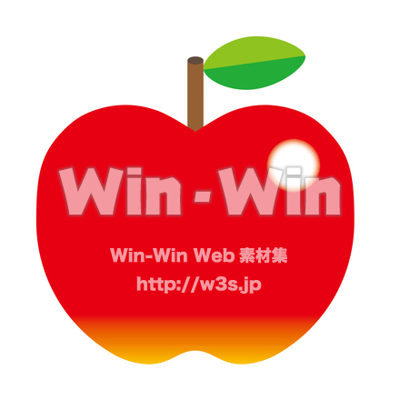 りんごのCG・イラスト素材 W-015656