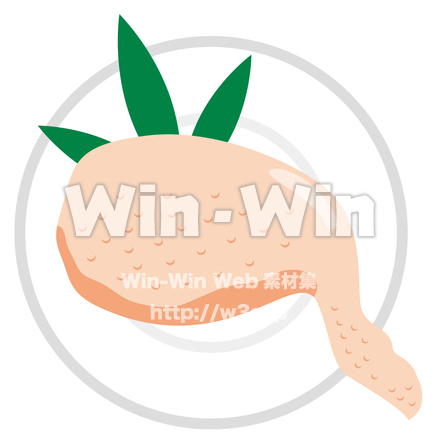 鶏モモ肉のCG・イラスト素材 W-014196