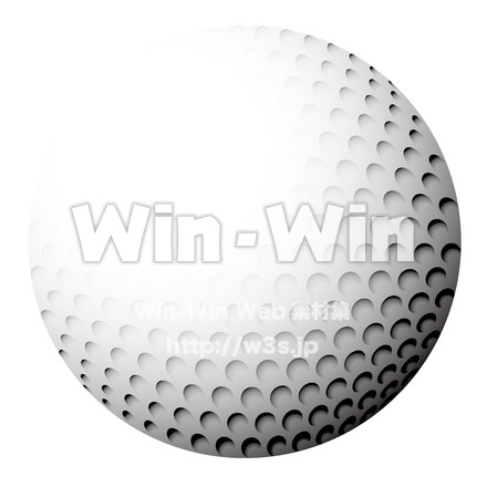 ゴルフボールのCG・イラスト素材 W-015805
