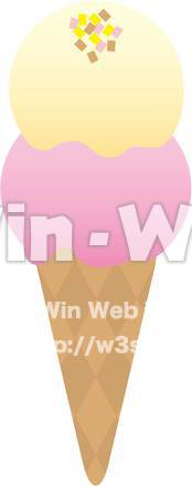 アイスクリームのCG・イラスト素材 W-016441