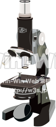 顕微鏡のCG・イラスト素材 W-017690