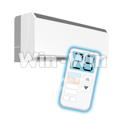 冷房の設定温度は２８度に！！のCG・イラスト素材 W-017267
