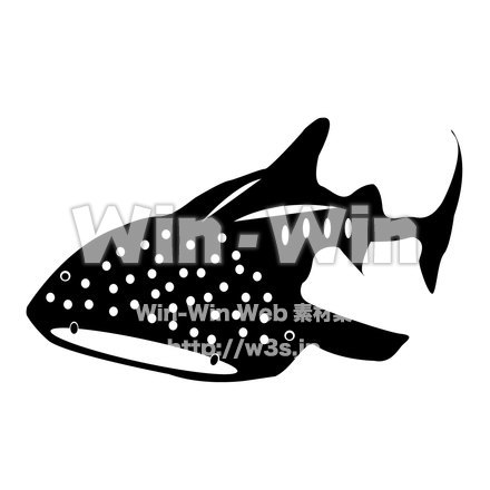 甚平鮫のシルエット素材 W-019020