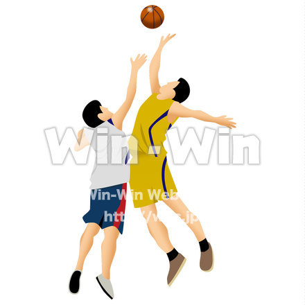 バスケの試合開始のCG・イラスト素材 W-019527