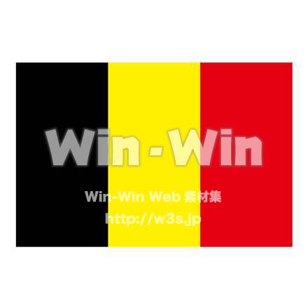 国旗（ベルギー）のCG・イラスト素材 W-018059