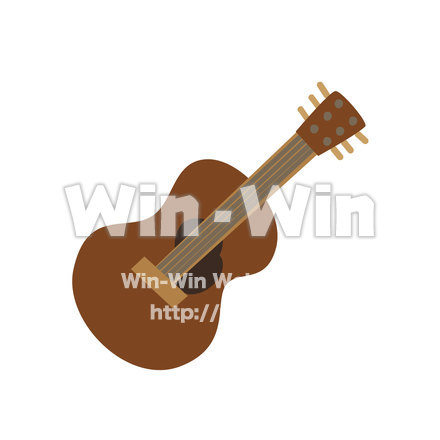 ポークギター　アコースティックギターのCG・イラスト素材 W-021052