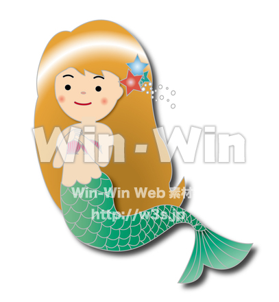 人魚姫のCG・イラスト素材 W-027837
