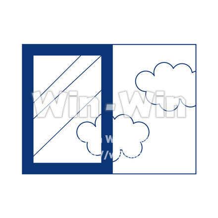 コロナ窓開け用イラストのCG・イラスト素材 W-027208