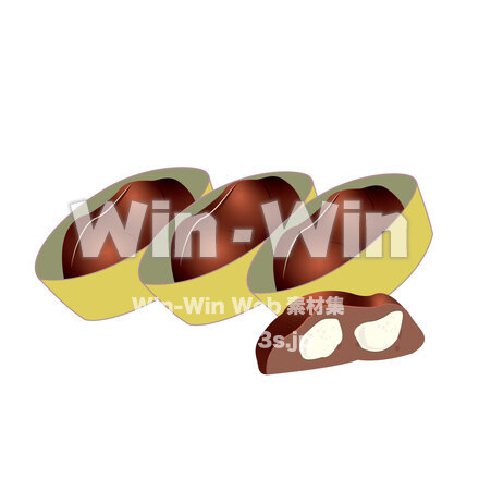 マカダミアチョコレートのCG・イラスト素材 W-027266