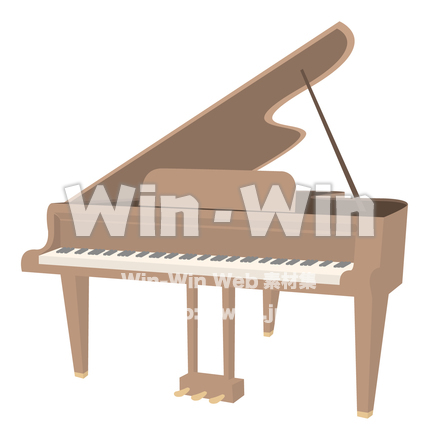 ピアノのCG・イラスト素材 W-029609