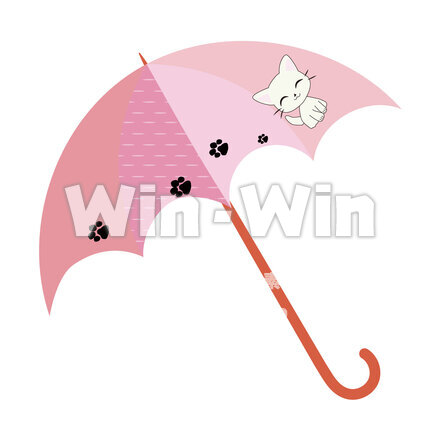 cat傘のCG・イラスト素材 W-028947