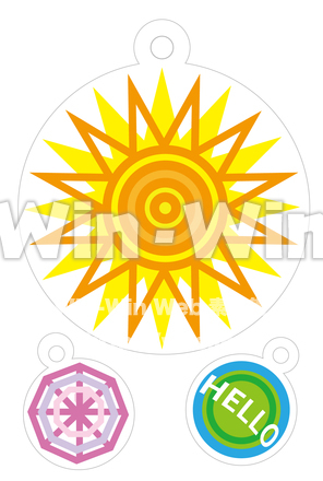 太陽　モビール のCG・イラスト素材 W-029719