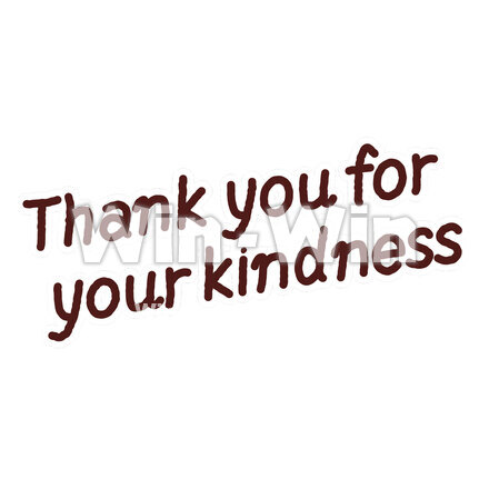 thank you for your kindnessのCG・イラスト素材 W-030094