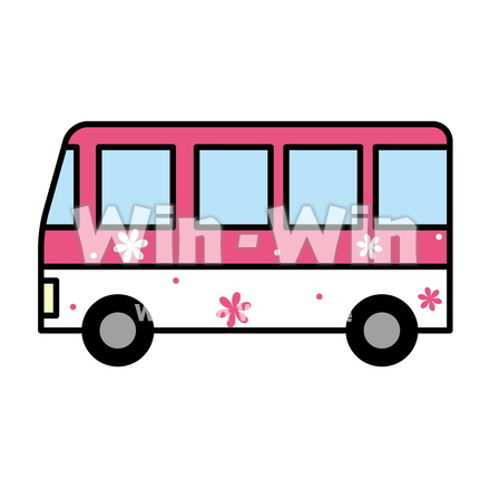 通所バスのCG・イラスト素材 W-030117